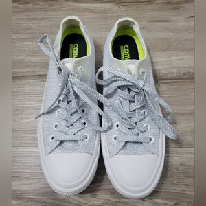 CONVERSE Chuck Taylor All Star Sneakers White Blue Granite Size 8.5